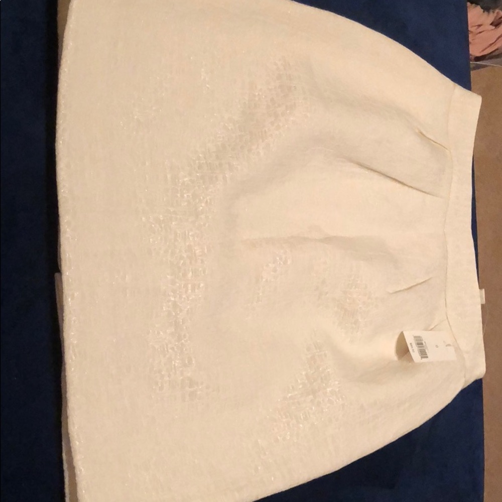 Cream shimmer skirt